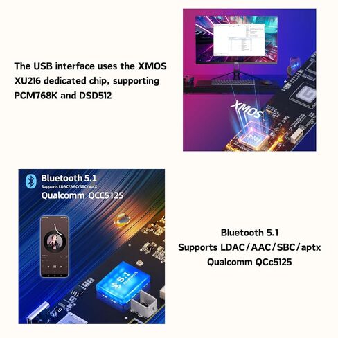 Gustard DAC-R26 II R2R Streamer DAC, Discrete 26bit Decoder with DSD2048, USB/Opt/Coax/IIS/AES/LAN Input, Fully Balanced Digital-Analog Converter, 10MHz Clock, Home Audio Network DAC, Black in Saudi Arabia
