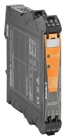 WEIDMULLER 2044850000 Signal Converter, Current, Analogue, Digital, 2 Channels, 0.3%, 24 VDC in Kuwait