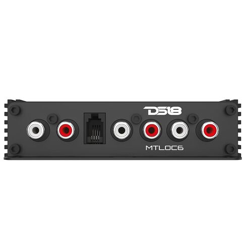 DS18 MTLOC6 6-Channel High-to-Low Level Line Output Converter with Remote Turn-On | Selectable 20/60/20kΩ Input Impedance | Aluminum Housing with Bass Boost (0–12dB) in Saudi Arabia