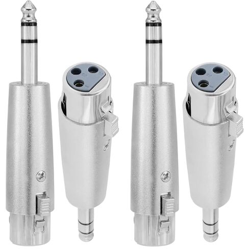 محولات ستيريو XLR (زوجان)، موصل XLR ثنائي القناة متوازن أنثى إلى أنثى وذكر إلى ذكر، محولات صوت ممتدة لنقل الإشارات الصوتية للأجهزة in Saudi Arabia