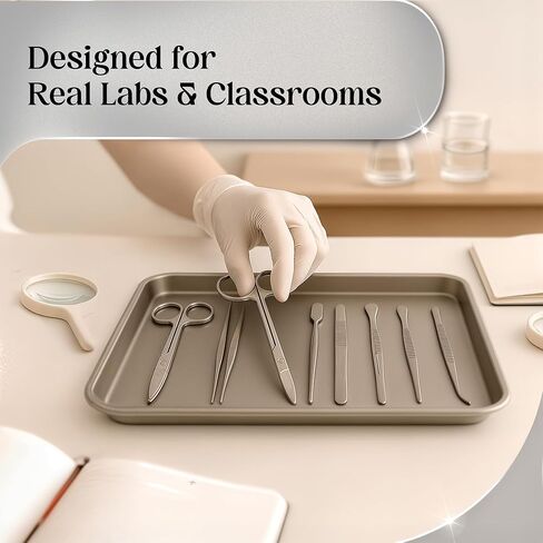 30 Pcs Advanced Dissection Kit for Biology Lab Anatomy |Set for Medical Students and Veterinary with Stainless Steel Scalpel Knife Handle Blades in Kuwait