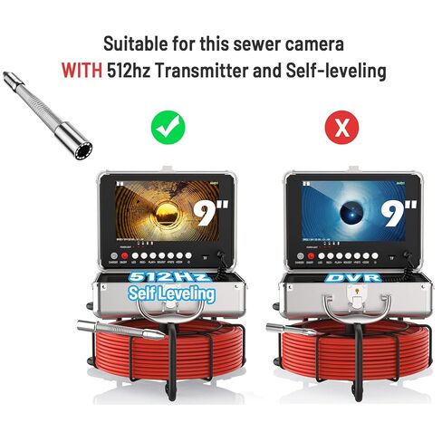 استبدال رأس كاميرا Anysun Sewer، 1080P HD مدمج 512 هرتز Sonde Transmitter رأس كاميرا ذاتية التسوية للوضع F5100، F958، F5860، F5890، 12 قطعة مصابيح LED قابلة للتعديل 145 درجة عدسة زاوية واسعة in Kuwait