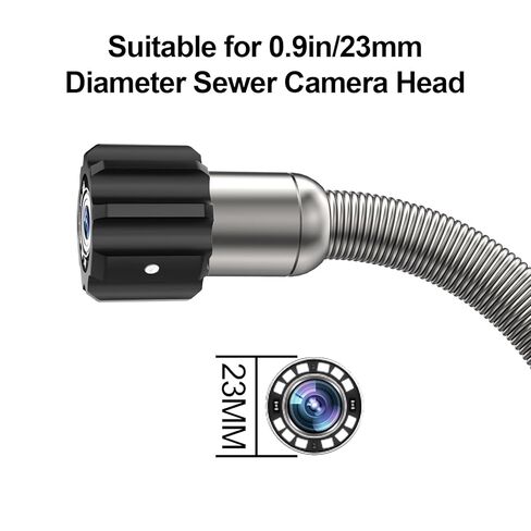 (قطعتان) غطاء حماية 40 مم/1.57 بوصة لرأس كاميرا الصرف الصحي، جهاز عرض بديل لمسبار كاميرا تصريف بقطر 0.87 بوصة/22 مم و0.9 بوصة/23 مم in Kuwait
