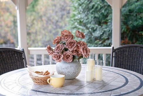 مزهرية من السيراميك البيضاء المصنوعة يدويًا ، مزهرية من الفخار المزخرفة مع أذنين للقطاعات المركزية ، المطبخ ، غرفة المعيشة ، هدايا ديكور غرفة النوم (بيج أبيض*، قصير) in Kuwait