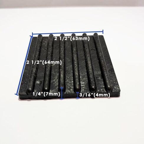 Black Rubber Gasket Pad Ribbed Anti-Vibration Isolation Pad ABS Material Fill and Level Up in Kuwait