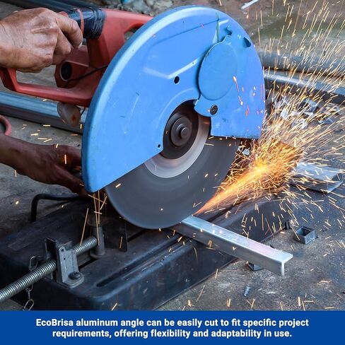 زاوية ألومنيوم 6061 T6511 مطحنة مخزون لمشاريع DIY بناء المباني الصناعية أكثر متانة ويمكن قصها لتناسب (1 بوصة × 1 بوصة × 1/4 بوصة قطعتان) in Kuwait