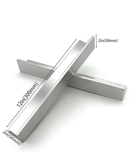 2PCS 2" x 2"x 1/4" Aluminum Angle,12" Length,（6mm Thick）,6061 Structural Angle Aluminum Stock Profile,90-Degree Angled Aluminum Extrusion, Weldable Metal,Structural, Window Frames, Roofs, Railings in Saudi Arabia