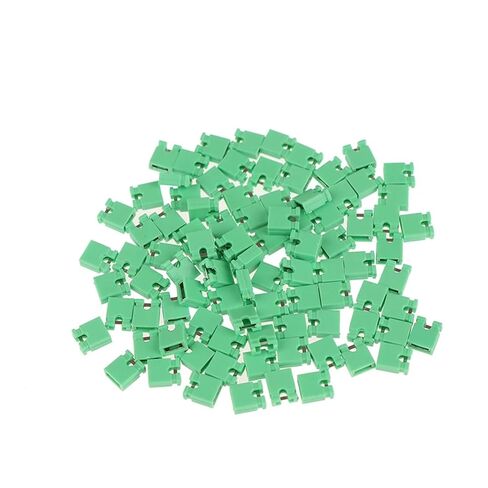 fengpeng Shorting Jumper Block Connector Cap، دبوس 2.54 مم، 100 قطعة رؤوس ومجموعة مبيت الأسلاك (أبيض) in Kuwait