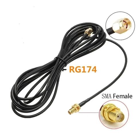 fengpeng SMA to 5m Copper Feeder Wire, Extension Cable RG174 for Router Antenna in Kuwait