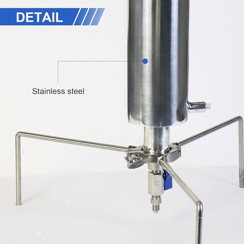 Closed Loop Extractor, with Tripod and Pressure Pipe Extractor Kit for Extract from Plant Leaves, Stainless Steel Vacuum Chamber/Tube 45 Gram in Kuwait