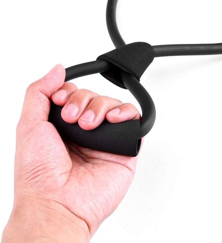 Premium Latex 8 Shaped Band with Non-Slip Foam Handles Elastic Exercise for Yoga Chest Stretch Fitness Training Physical Therapy Daily Workout in Kuwait