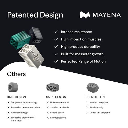 حزمة ماينا النهائية | مجموعة تمارين الفك النخبة (شديدة التحمل / 3 مستويات مقاومة) وعلكة جولاين ماكس (البطيخ / 40 قطعة) | خط إنتاج كامل للمستخدمين المتقدمين لتعزيز in Kuwait