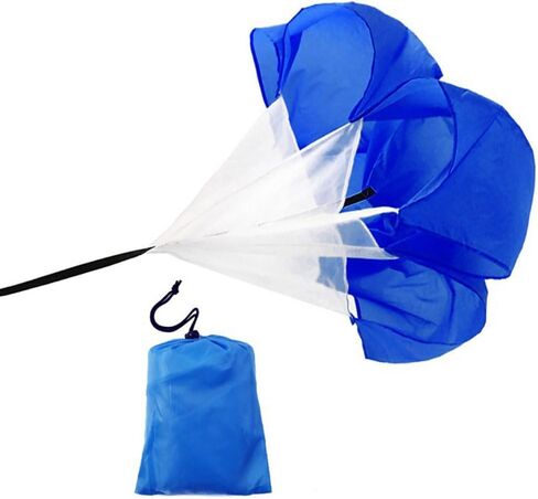 Qtopun 56 Inches Running Speed Training Parachute, Speed Chute Resistance Powerchute Umbrella with Adjustable Strap for Running, Football, Soccer Speed Training in Saudi Arabia