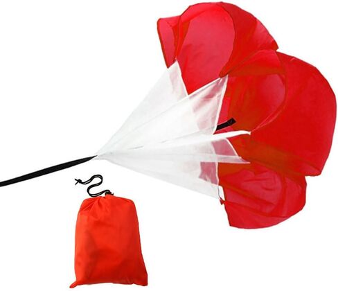 Qtopun 56 Inches Running Speed Training Parachute, Speed Chute Resistance Powerchute Umbrella with Adjustable Strap for Running, Football, Soccer Speed Training in Saudi Arabia