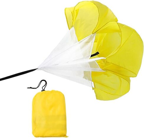 Qtopun 56 Inches Running Speed Training Parachute, Speed Chute Resistance Powerchute Umbrella with Adjustable Strap for Running, Football, Soccer Speed Training in Saudi Arabia