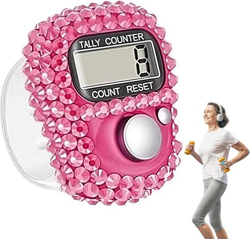 Electronic Tally Counter with Display, Resettable Portable Electronic Finger Counter for Golf, Track and Field, Lap Counting in Saudi Arabia