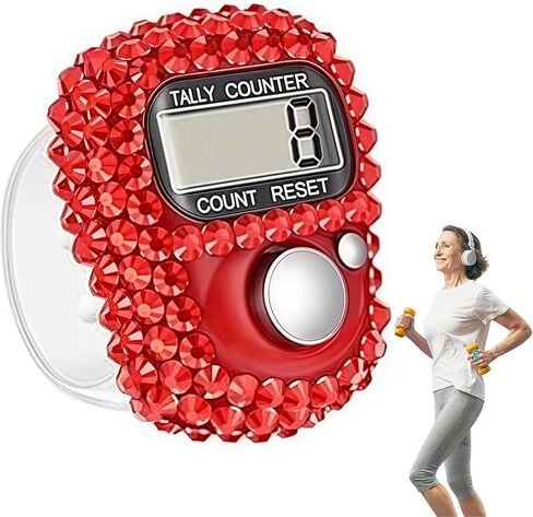 Electronic Tally Counter with Display, Resettable Portable Electronic Finger Counter for Golf, Track and Field, Lap Counting in Kuwait