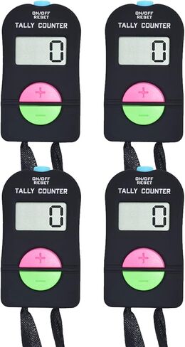 VANVENE Electronic Hand Clicker Counter,Easy to Operate Tally Counter, Supermarket People Flow Manual Additio Subtraction Counter Clicker,for Golf/Football Sports in Kuwait