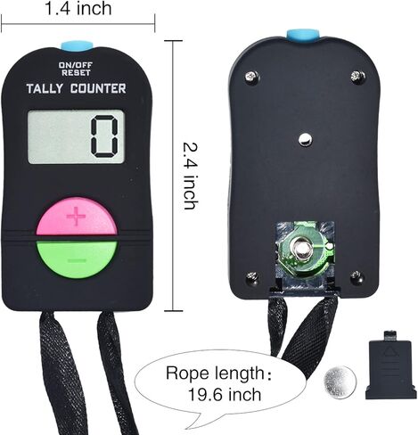 VANVENE Electronic Hand Clicker Counter,Easy to Operate Tally Counter, Supermarket People Flow Manual Additio Subtraction Counter Clicker,for Golf/Football Sports in Kuwait