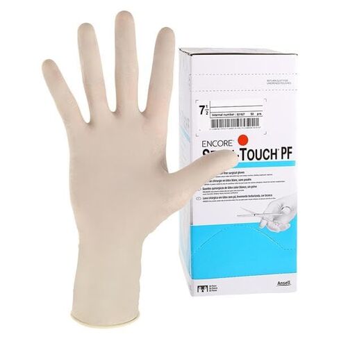 AnsellLtd 7825PF Sensi-Touch Sterile Latex Gloves Size #7.5 50 Pairs Per Box in Saudi Arabia
