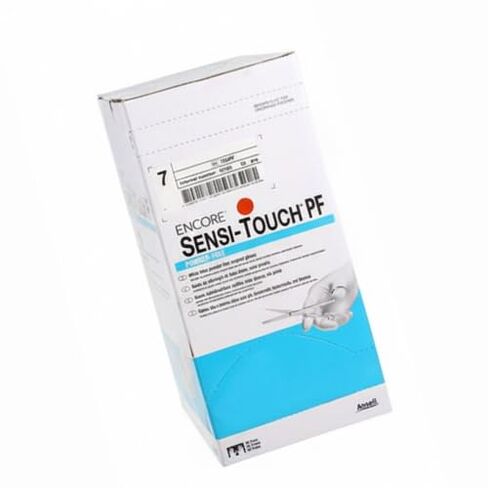 AnsellLtd 7825PF Sensi-Touch Sterile Latex Gloves Size #7.5 50 Pairs Per Box in Saudi Arabia
