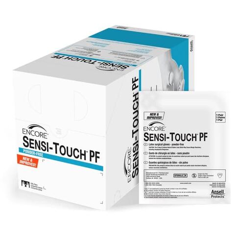 AnsellLtd 7825PF Sensi-Touch Sterile Latex Gloves Size #7.5 50 Pairs Per Box in Saudi Arabia