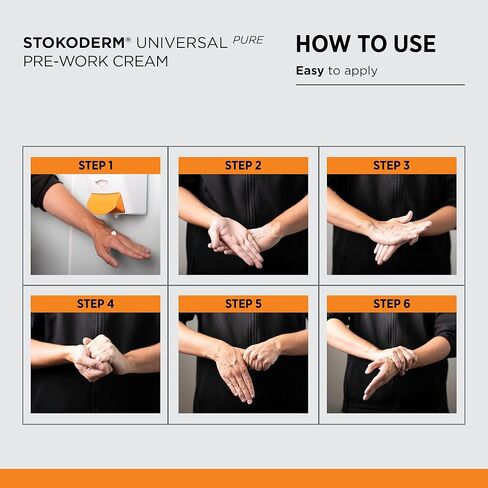 كريم SC Johnson Professional 1L Stokoderm Universal Pure Defense للاستخدام الاحترافي ضد الماء والمواد الزيتية، خرطوشة 1 لتر، عبوة من 6 × 1 لتر عبوات خرطوشة للموزع اليدوي in Saudi Arabia
