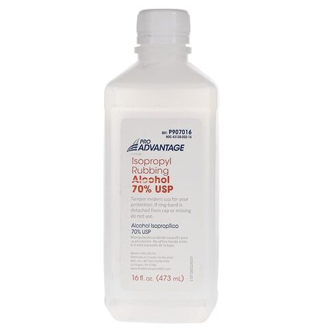 House Brand P907016 Isopropyl Rubbing Alcohol 70% USP 16 Oz Bottle in Saudi Arabia