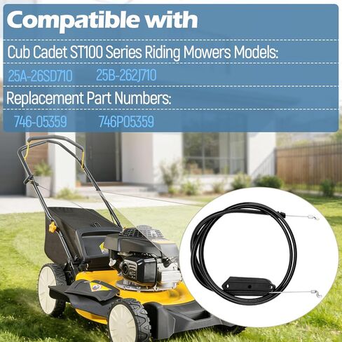 كابل تحكم 746P05359 Ers متوافق مع CUB Cadet ST100،25A-26SD710 25B-262J710 in Kuwait