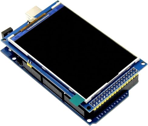 3.5-Inch TFT LCD Color Display for Arduino Mega, Mega 2560, Due, Giga R1 WiFi Boards, 16-Bit Parallel Interface, 65K Colors, 320x480 HD Resolution, ILI9486 Driver, Tutorials provided in Saudi Arabia