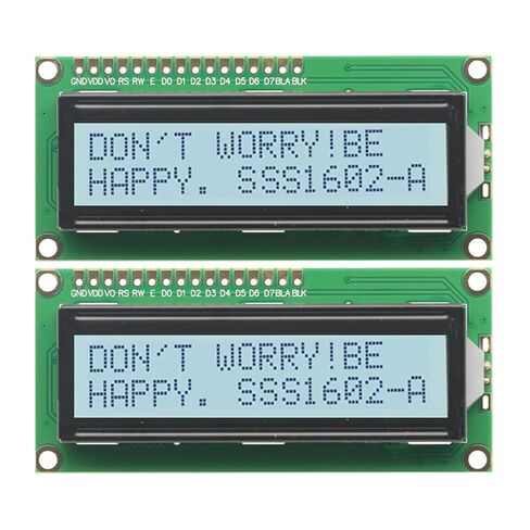 2Pcs Gray 1602 LCD Display Module 16x02 LCD Screen Module for Arduino Raspberry Pi Project Gray LCD in Saudi Arabia