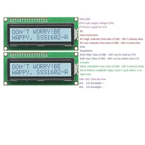 2Pcs Gray 1602 LCD Display Module 16x02 LCD Screen Module for Arduino Raspberry Pi Project Gray LCD in Saudi Arabia