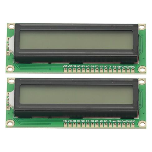 2Pcs Gray 1602 LCD Display Module 16x02 LCD Screen Module for Arduino Raspberry Pi Project Gray LCD in Saudi Arabia