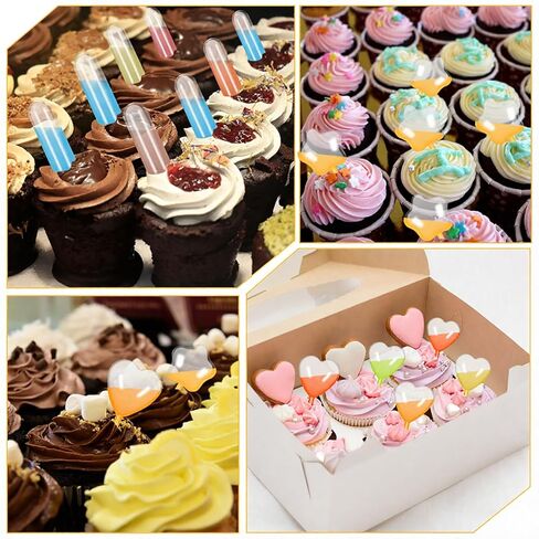 150 Pcs Pipetas para Postres, 4ml Mini Pipetas para Flan, 3 Shapes of Clear Pipettes for Cupcakes, Plastic Pipettes for Dessert Decorations, Birthday Party and Holiday Decoration in Saudi Arabia