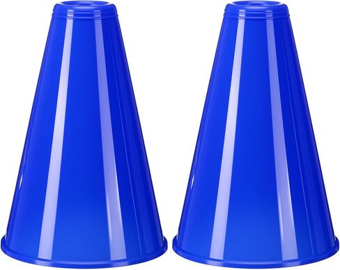 2 Pcs Plastic Cheer Megaphone DIY Plastic Megaphone Director Prop Noisemaker Sport Event Accessory for Sports Match Outdoor Activities in Saudi Arabia