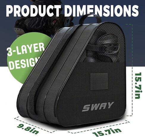 حقيبة تزلج، حقيبة تزلج دوارة، حقيبة تزلج على الجليد وحقيبة تزلج ذات سعة كبيرة، مع حجرة للخوذة، واقٍ كبير مقاوم للماء للتزلج على الجليد وهوكي الجليد، يحمل الزلاجات والخوذة والوسادات والمزيد in Kuwait