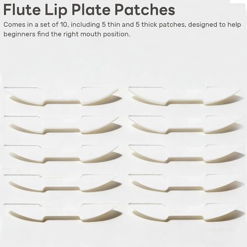 Silicone Flute Lip Plate Patches - 10 Pack of Mouthpiece Pads for Accurate Positioning and Enhanced Grip in Saudi Arabia