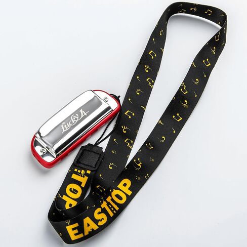 EAST TOP 4 Hole Blues Harmonica for All Levels, Beginners, Professionals and Students, Phosphor Bronze, Red, Easy Learning, as a Gift in Saudi Arabia