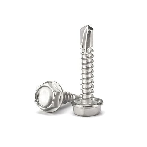 #8, #10, #12 Self Drilling Screws Hex Self Tapping Screws for Metal,410 Stainless Still, 160 pcs Sheet Metal Screws Assortment kit in Saudi Arabia