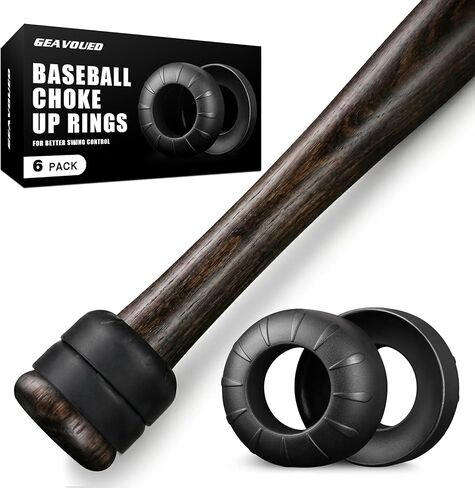 6 Pack Baseball Bat Grip Choke Up Rings,Choke Up Rings for Baseball Softball and Teeball Bat,Improve Swing and Increase Control,Enhance Grip On The Bat Handle in Kuwait