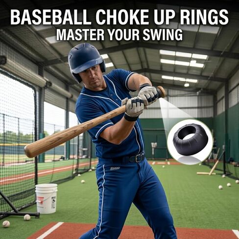 6 Pack Baseball Bat Grip Choke Up Rings,Choke Up Rings for Baseball Softball and Teeball Bat,Improve Swing and Increase Control,Enhance Grip On The Bat Handle in Kuwait