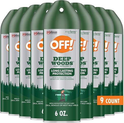 OFF! Deep Woods Insect Repellent 6 oz (Pack of 9) in Kuwait