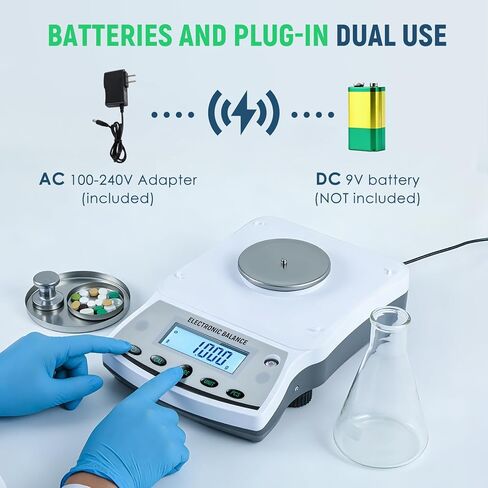 Antstone Lab Scale 500g x 0.001g Accuracy Digital Scientific 1mg Scale Laboratory Precision Analytical Balance with Windshield 001 Gram Readability Digital Jewelry Weighing Scale with 200g Weight in Kuwait