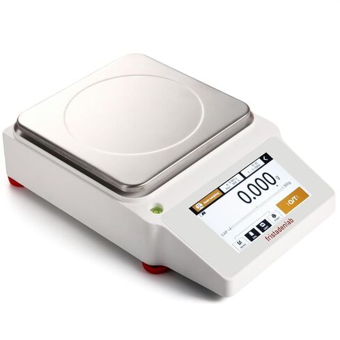 Fristaden Lab Precision Balance – 5000 g × 0.01 g High-Capacity Digital Lab Scale | Calibration Certificate, RS-232 Data Output, Stainless Steel Pan, U.S. Warranty in Saudi Arabia
