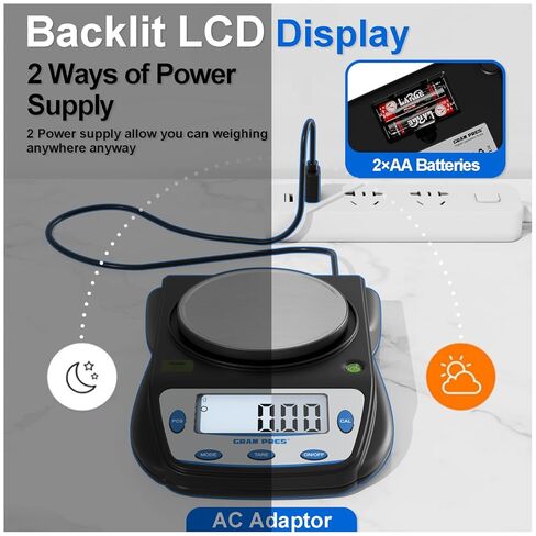 Digital Lab Scale 600g X 0.01g Accuracy,Precision Electronic Gram Scale,Analytical Balance Scientific Scale,for Jewelry, Powders, Coins, Etc. in Kuwait