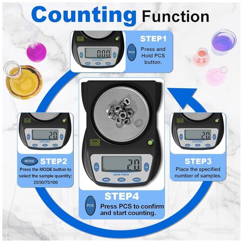 Digital Lab Scale 600g X 0.01g Accuracy,Precision Electronic Gram Scale,Analytical Balance Scientific Scale,for Jewelry, Powders, Coins, Etc. in Kuwait
