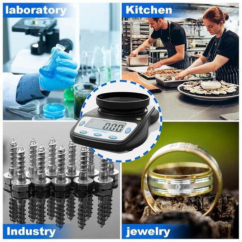 Digital Lab Scale 600g X 0.01g Accuracy,Precision Electronic Gram Scale,Analytical Balance Scientific Scale,for Jewelry, Powders, Coins, Etc. in Kuwait