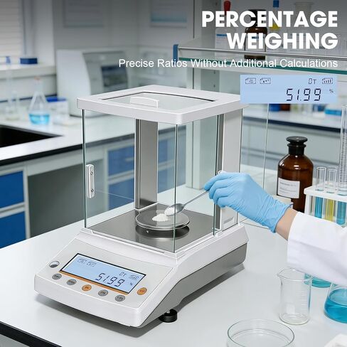 0.0001g x 220g ميزان تحليلي رقمي للمختبر 0.1mg/220g مقياس رقمي دقيق وزن دقة مقياس تحليلي علمي إلكتروني للصيدلة والمختبر ومتجر المجوهرات in Kuwait