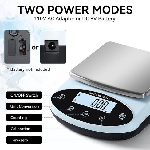 ميزان تحليلي 5000 جرام × 0.01 جرام مقياس جرام رقمي 0.01 جرام دقة مقياس مختبر دقيق 13 وحدة مقياس رقمي عالي الدقة للمختبر، وزن المجوهرات in Kuwait