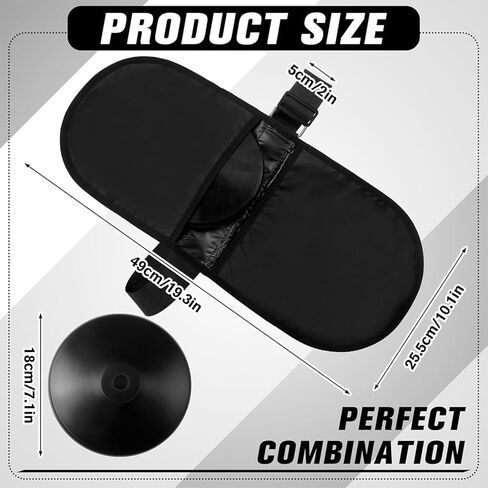 Shot Put Carrier Bag for Track & Field - Water Resistant Polyester Storage Pouch with Adjustable Shoulder Strap (19.3 x 10 inch) in Saudi Arabia